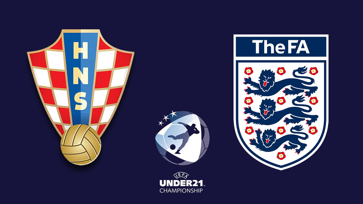 hrvatska - engleska / croatia - england / euro u21 slovenia hungary 2021