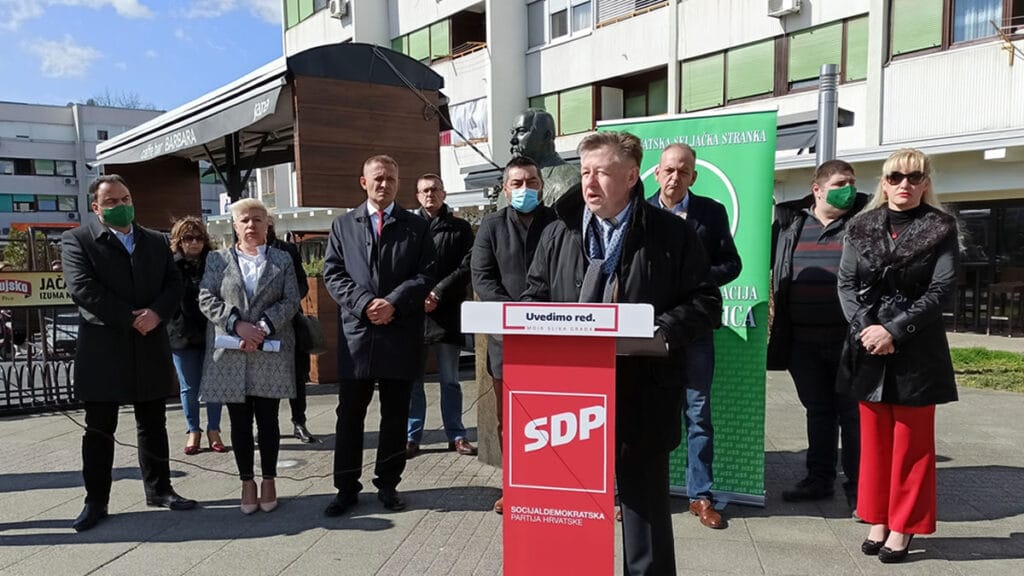 ivo jelušić, igor horvačić, ozren robić i krešo beljak - koalicija sdp-glas-hss velika gorica / lokalni izbori 2021.