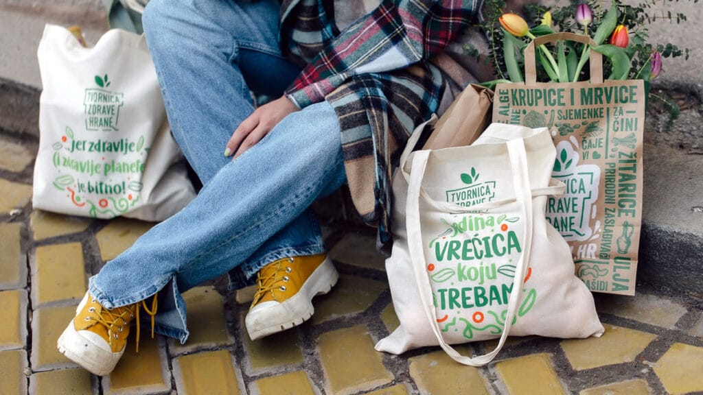 jedina platnena vrećica koju trebam | tvornica zdrave hrane zagreb | 2021.