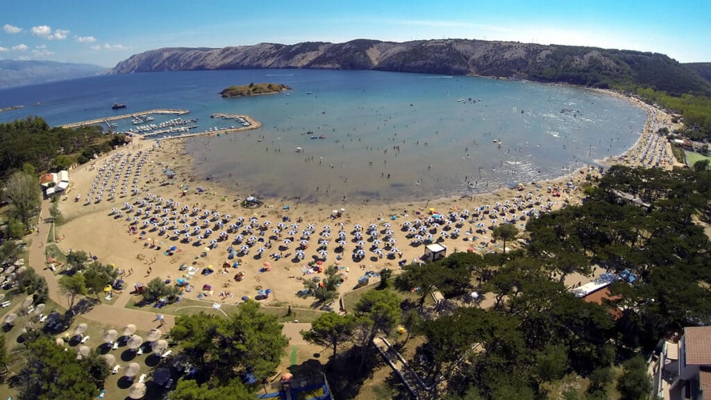 pješčana plaža | lopar - rab - hrvatska | 2020.