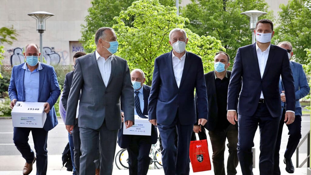 stjepan kožić, ervin kolarec i damir tomljenović | predaja kandidature | lokalni izbori 2021