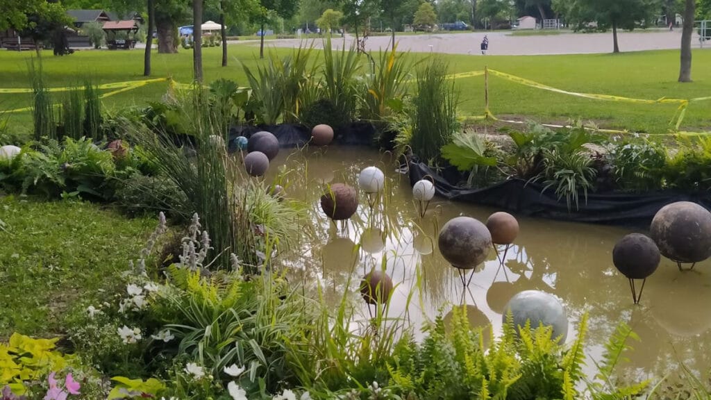 instalacija "granule" | floraart - bundek - zagreb | 2021.