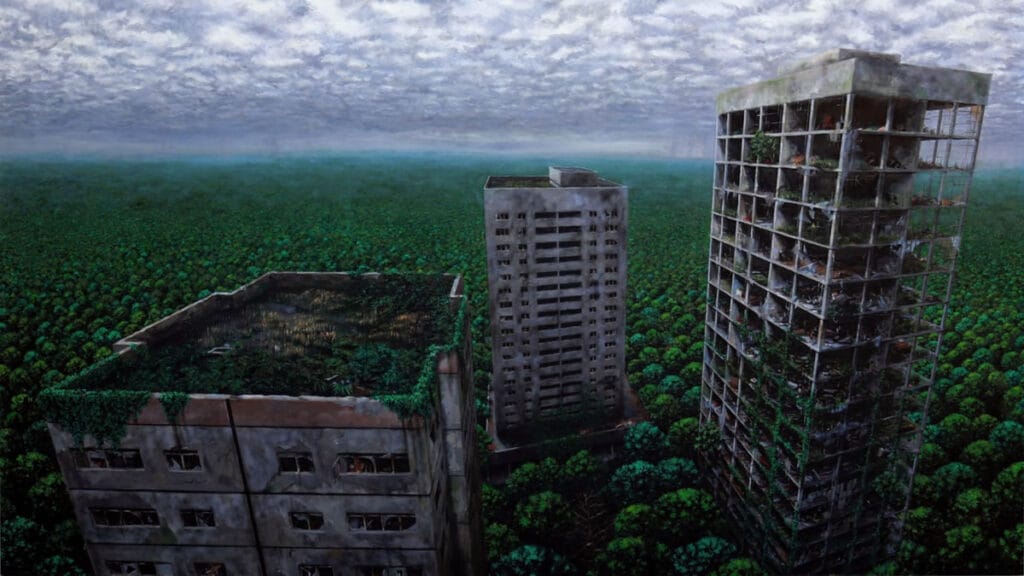 sebastijan dračić | babilon - 150x200 - ulje na platnu | 2021.