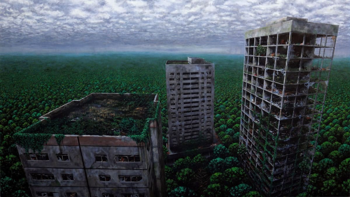 sebastijan dračić | babilon - 150x200 - ulje na platnu | 2021.