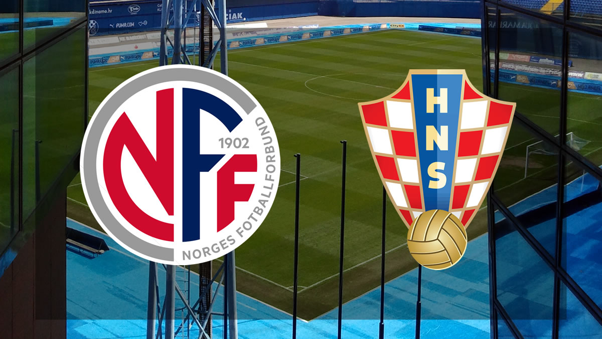 norveška - hrvatska / nogometna utakmica / 2021.