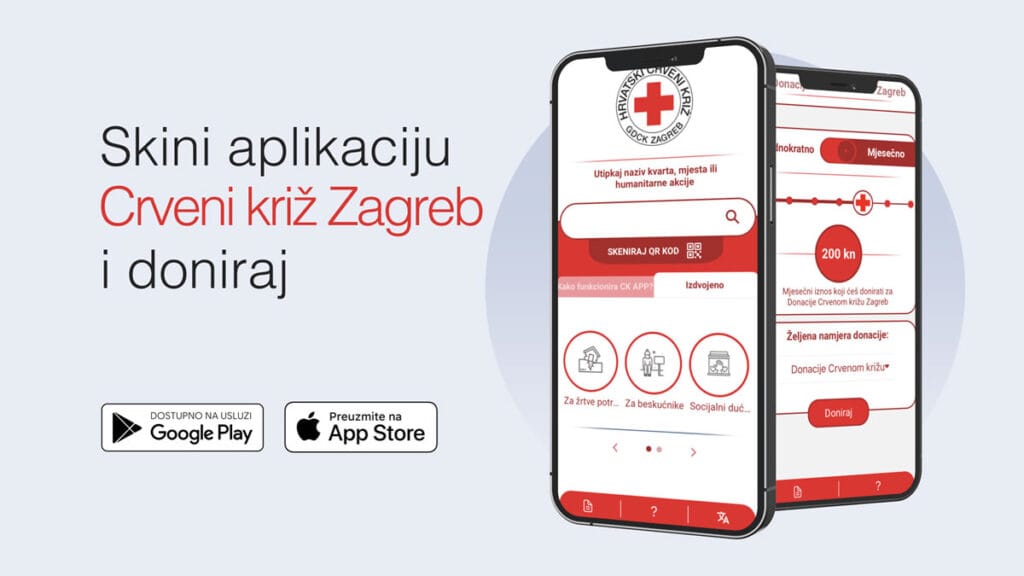 aplikacija crveni križ zagreb | 2022.