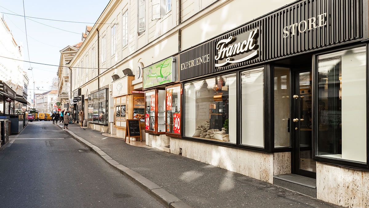 franck experience store - teslina ulica zagreb - 2022.