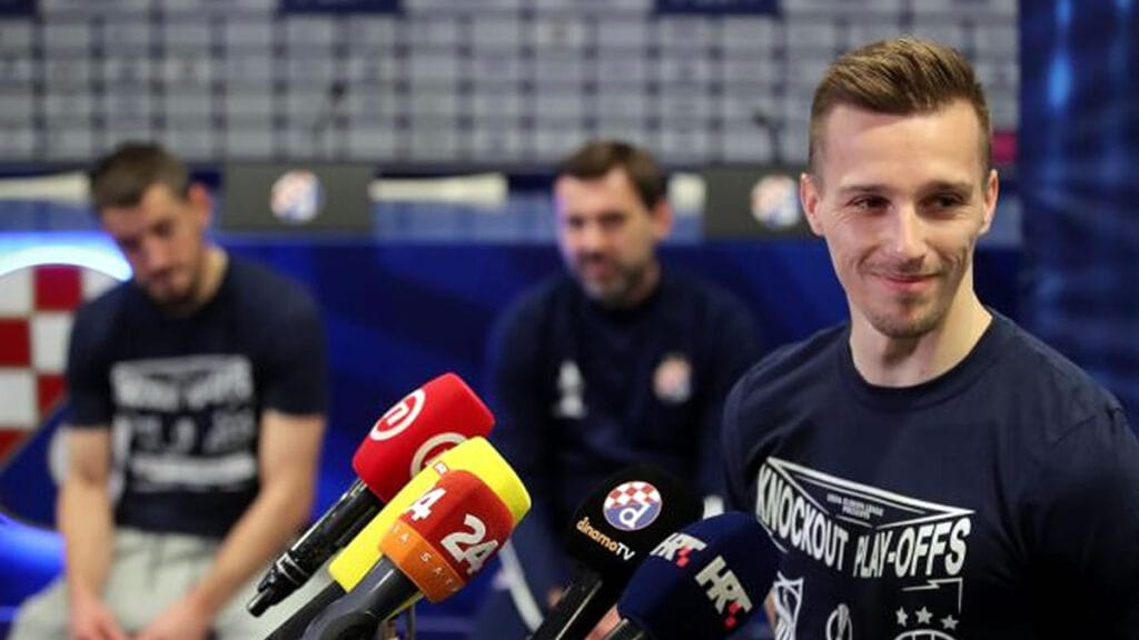 mislav oršić, arijan ademi i željko kopić | dinamo - sevilla | dinamo media day | veljača 2022.