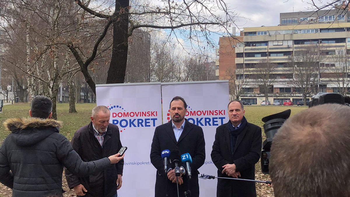 park savica zagreb - igor peternel i slaven dobrović - domovinski pokret - 2022.