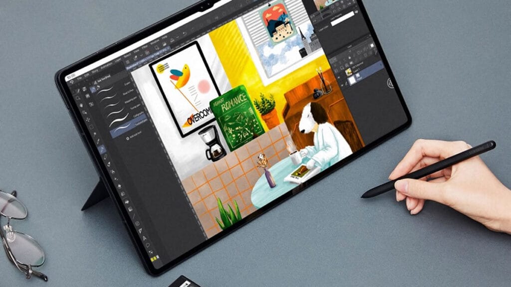 samsung galaxy tab s8 ultra with book cover keyboard | 2022.