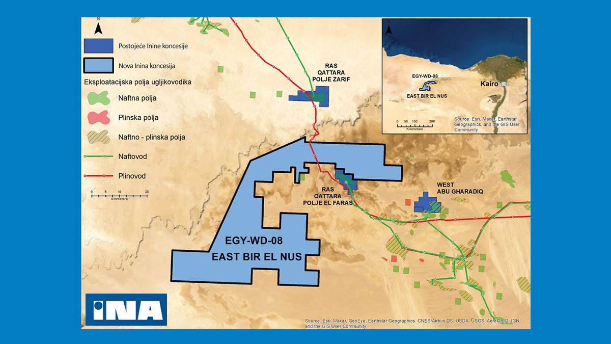 ina - naftna polja east bir el nus egipat - 2022.