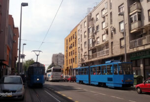 tramvaj broj 3 i 12 - tratinska ulica, zagreb - travanj 2016.