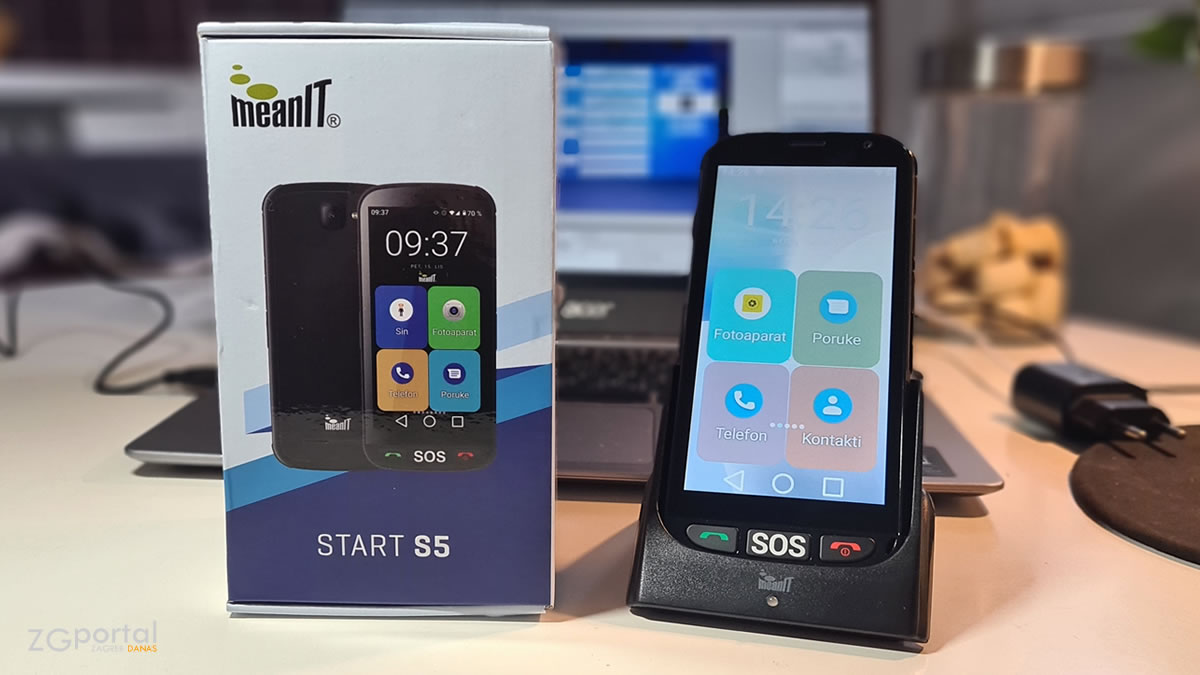 meanit smart s5 - pametni telefon za starije :: 2022.
