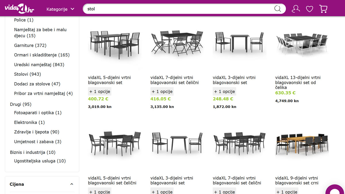 odaberite idealan stol :: vidaXL onine trgovina :: 2022.
