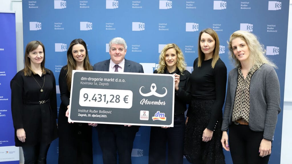 dm & institut ruđer bošković :: donacija za istraživanje raka prostate :: 2023.