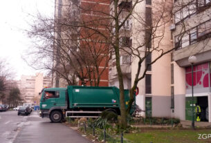 čistoća zagreb - kamion za odvoz otpada :: mamutica - travno - novi zagreb :: veljača 2015.