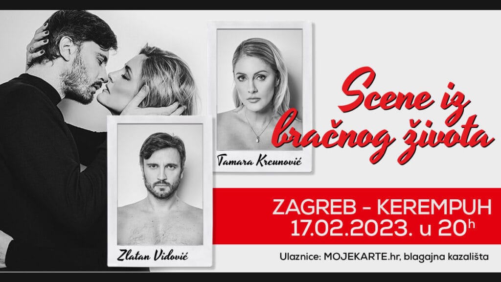 kazališna predstava "scene iz bračnog života" | kazalište kerempuh zagreb | 2023.