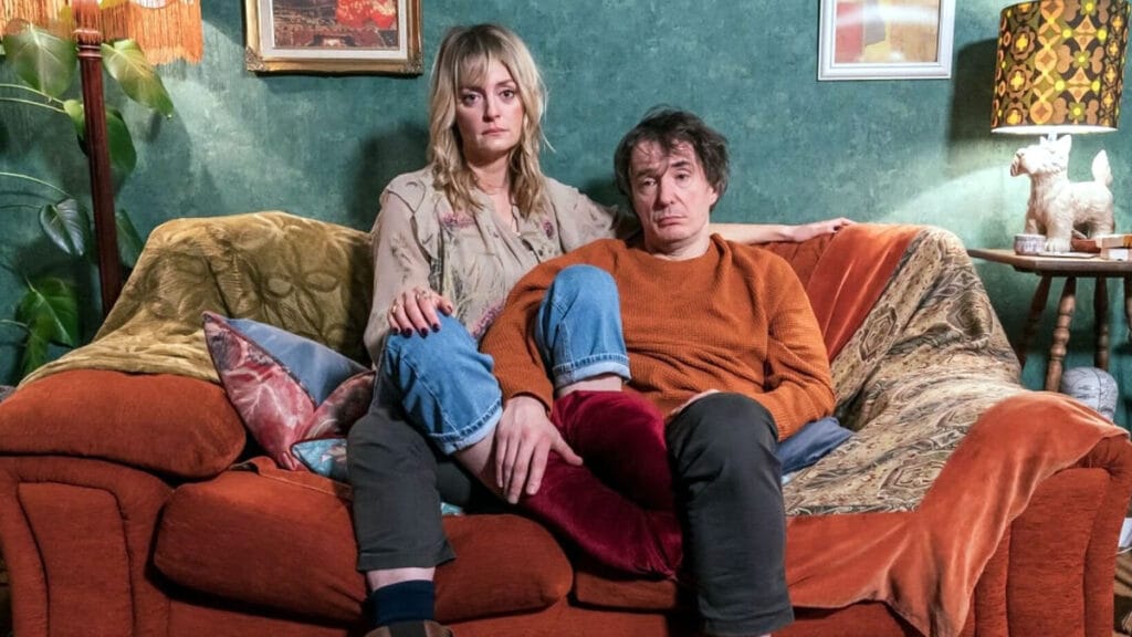 tv series "stuck" - bbc production | dylan moran & morgana robinson | 2023.