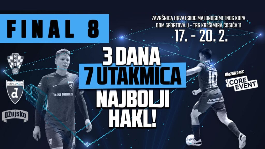 hrvatski malonogometni kup 2023 | final 8 | dom sportova zagreb