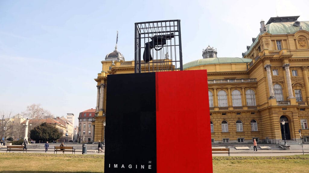 instalacija "imagine" - vladimir dodig trokut | hnk zagreb | veljača - svibanj 2023.