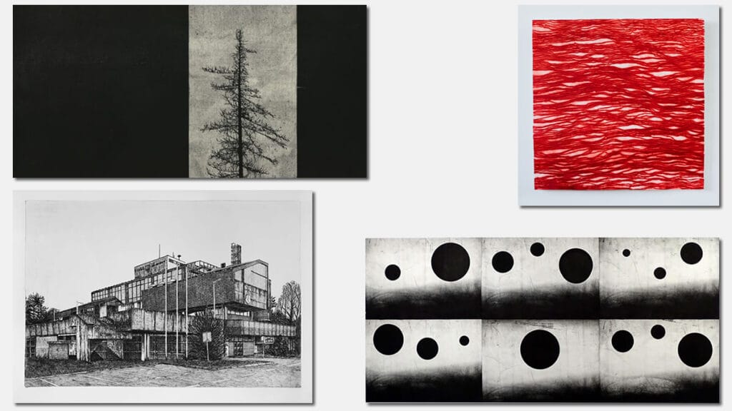 izložba grafika "trag" - galerija forum zagreb :: mario čaušić - igor čabraja - mario matoković - miran šabić