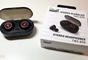 meanit tws stereo headphones b20 black | 2023.