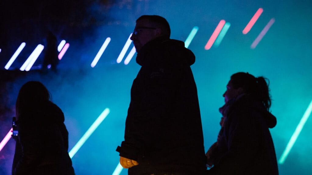 instalacija "tajni život šuma" | festival svjetla zagreb 2023