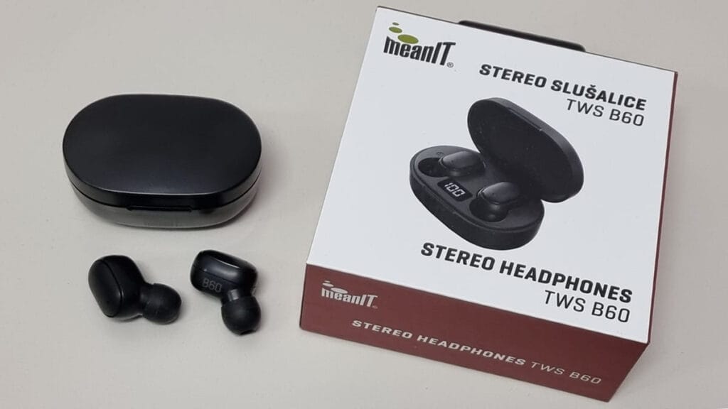 meanit tws b60 :: bežične stereo slušalice :: 2023.