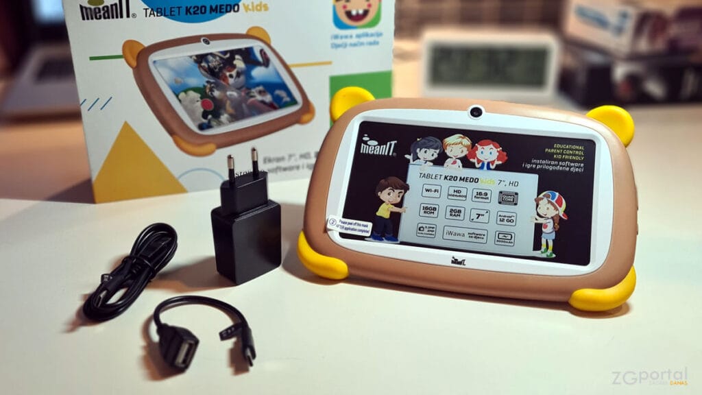komplet oprema | meanit kids tablet k20 medo | 2023.