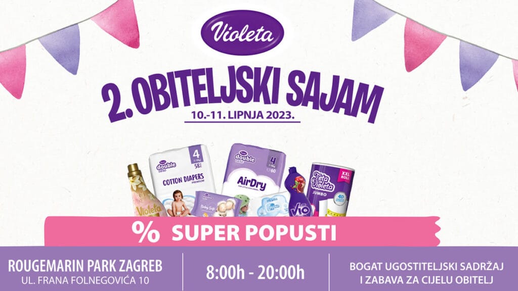 violeta obiteljski sajam 2023 | rougemarin park zagreb