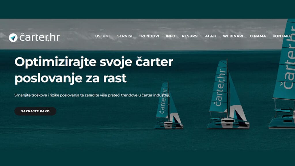 čarter.hr | nautički turizam na jadranskoj obali | 2023.