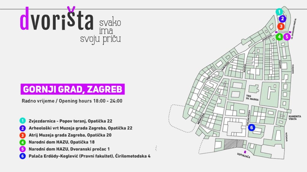 dvorišta zagreb 2023