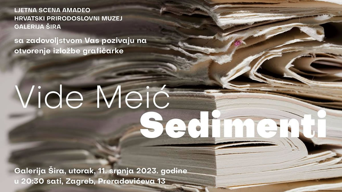 vida meić - sedimenti | galerija šira zagreb | 11.-29.07.2023.