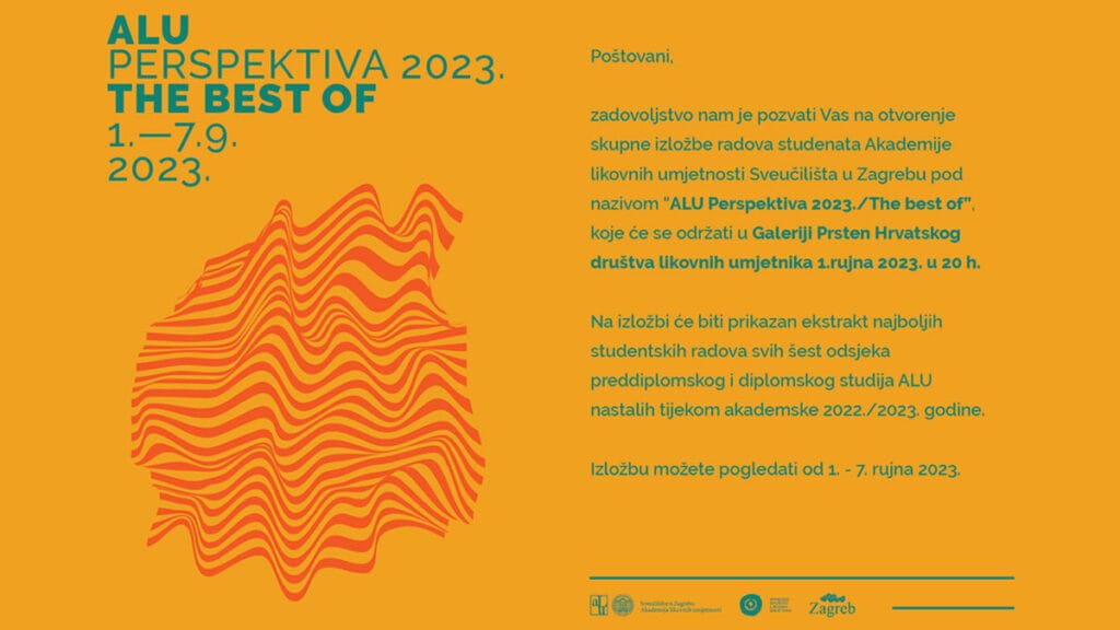 alu perspektiva 2023 - the best of | galerija prsten & galerija pm | dom hdlu zagreb