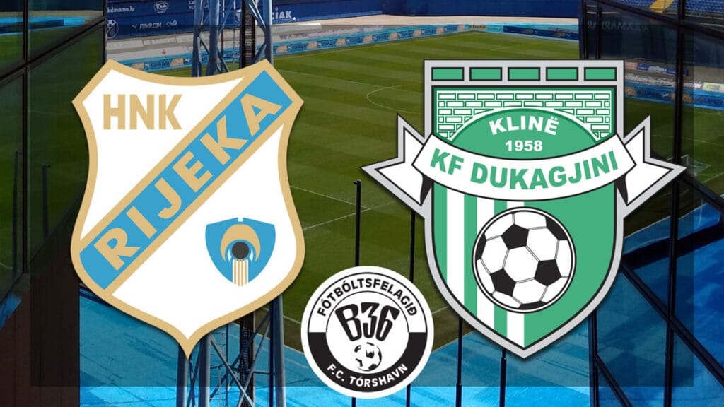 hnk rijeka - kf dukagjini - b36 torshavn | uefa europa conference league | 2023.