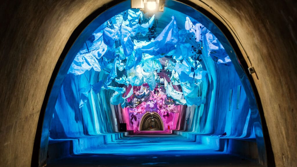 umjetnička instalacija "pupoljci" | tunel grič zagreb | 2023.