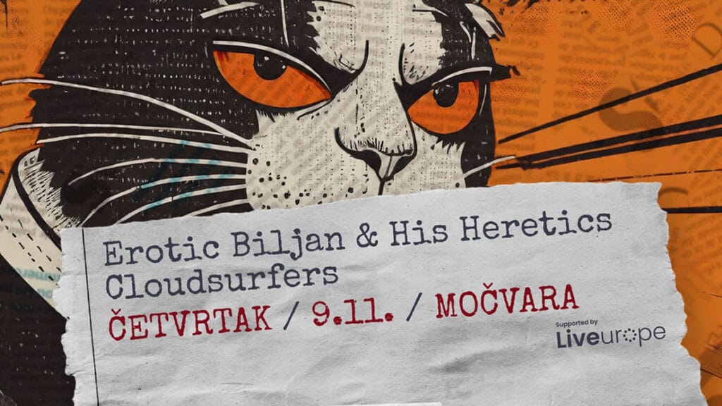 erotic biljan and his heretics & cloudsurfers | močvara zagreb | 09.11.2023.