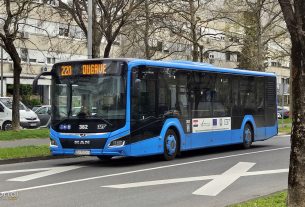 besplatan prijevoz | zet zagreb | autobus 220 (glavni kolodovor - dugave) | 31.03.2024.