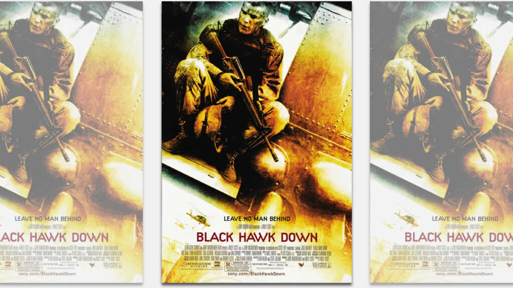 black hawk down | movie poster | 2002.