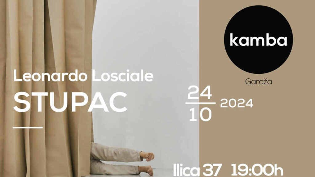 leonardo losciale | izložba "stupac" | garaža kamba zagreb | 2024.