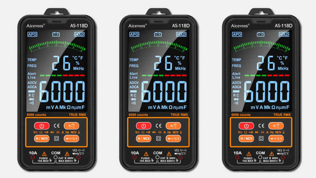 aicevoos as-118d smart digital multimeter | 2025.