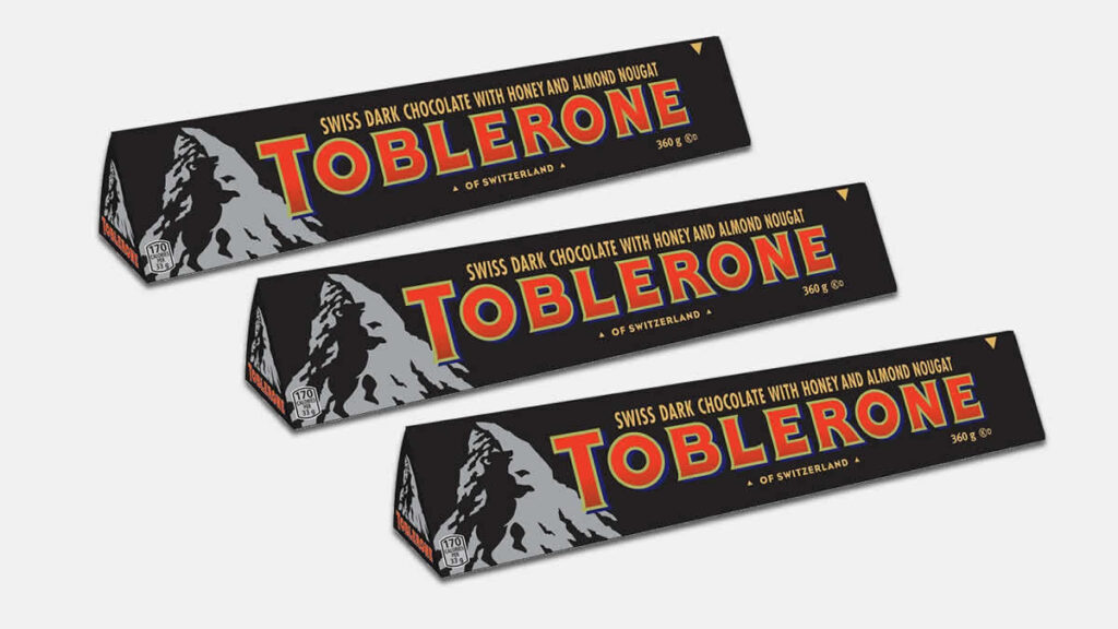 toblerone dark chocolate with honey and almond nougat | 2025.