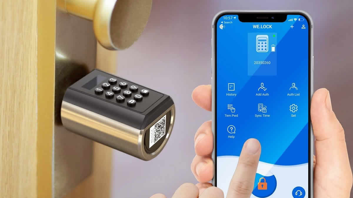 welock smart lock pcb41 keypad door lock cylinder with wifibox3 | 2025.