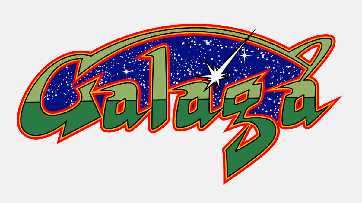 galaga | arcade game | logo | 1981.