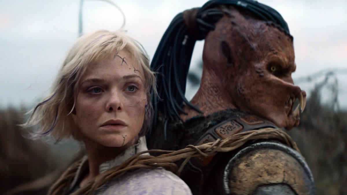 predator: badlands | elle fanning & dimitrius schuster koloamatangi | 2025.