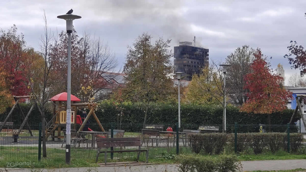 vjesnikov neboder zagreb | požar uništio poslovnu zgradu | 19.11.2025.