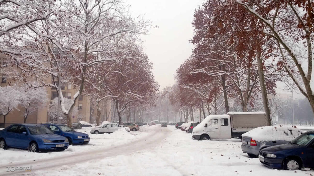 snijeg u zagrebu | dugave novi zagreb | 08.01.2016.