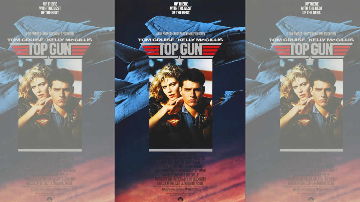 top gun | tom cruise & kelly mcgillis | 1986.