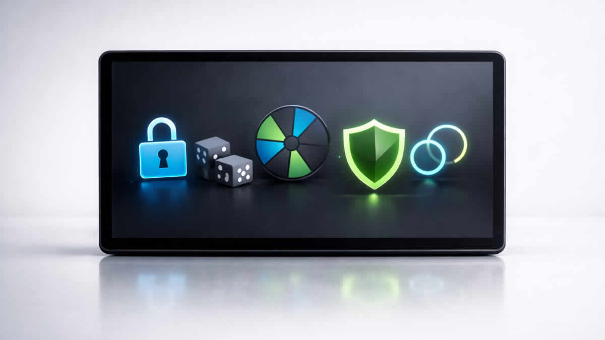 tablet with glossy icons | 2026.