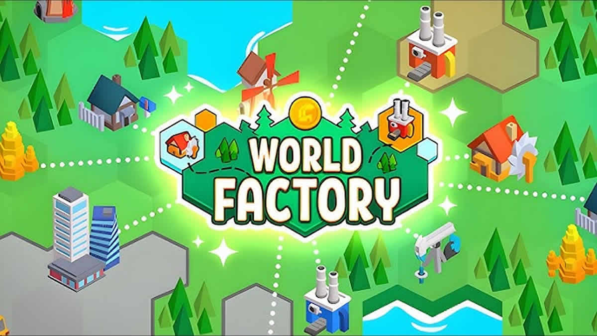 Factory World: Connect Map | Zarazna idle igra u kojoj gradite vlastito industrijsko carstvo i povezujete proizvodne lance
